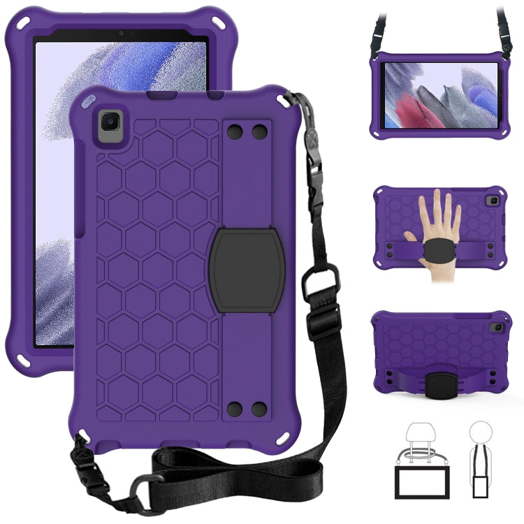 Design a nido d'ape Materiale EVA + PC Guscio protettivo piatto anticaduta a quattro angoli con cinturino, For Samsung Galaxy A7 Lite T220 / T225