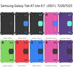 Design a nido d'ape Materiale EVA + PC Guscio protettivo piatto anticaduta a quattro angoli con cinturino, For Samsung Galaxy A7 Lite T220 / T225