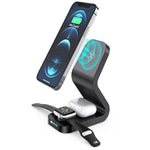 B-13 15W Max 3 in 1 Caricabatterie wireless magnetico per telefoni cellulari, Apple Watch e AirPods