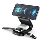 B-13 15W Max 3 in 1 Caricabatterie wireless magnetico per telefoni cellulari, Apple Watch e AirPods