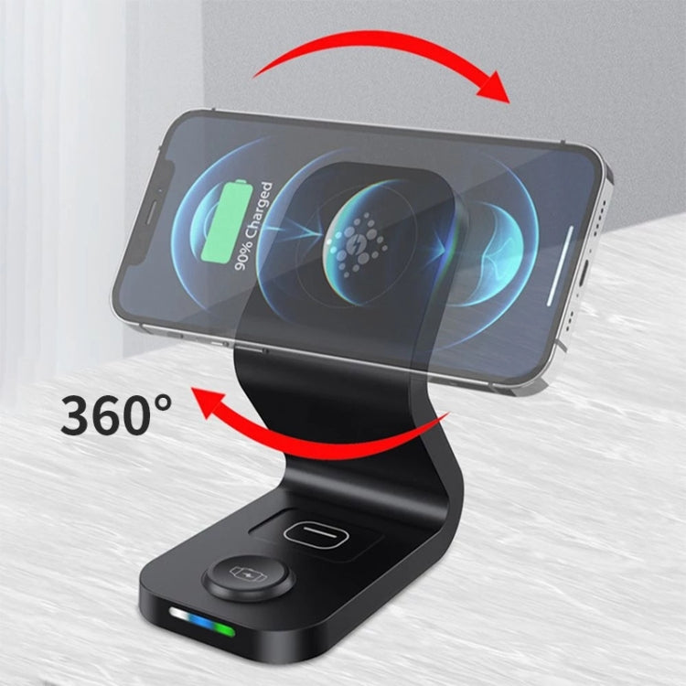 B-13 15W Max 3 in 1 Caricabatterie wireless magnetico per telefoni cellulari, Apple Watch e AirPods