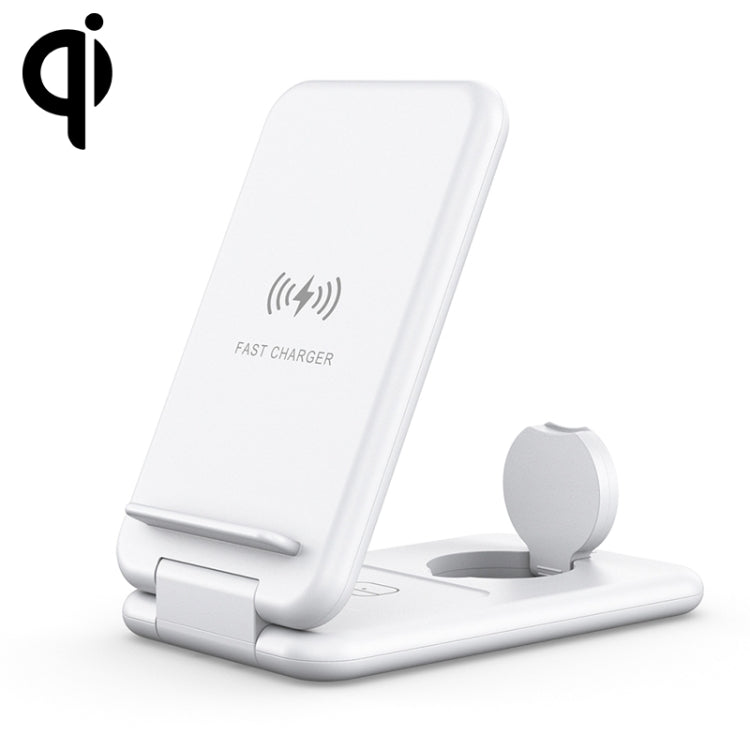 15W 3 in 1 Supporto per telefono pieghevole Qi Fast Wireless Charger Station per iPhone e iWatch e Airpods