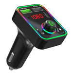 Trasmettitore FM per auto F3 Ricevitore retroilluminato a LED Lettore MP3 Caricatore USB 3.1A Caricatore doppio USB, F3