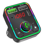 Trasmettitore FM per auto F3 Ricevitore retroilluminato a LED Lettore MP3 Caricatore USB 3.1A Caricatore doppio USB, F3