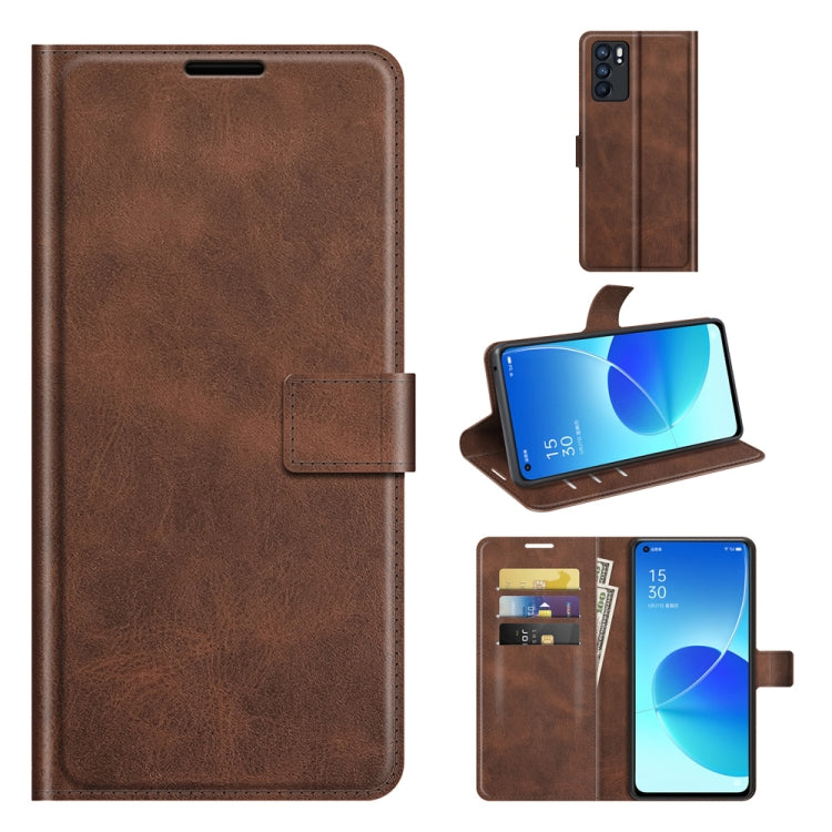 Custodia in pelle flip orizzontale con fibbia modello retrò in vitello con supporto, slot per carte e portafoglio, For OPPO Reno6 5G, For OPPO Reno6 Pro 5G, For OPPO Realme C11 2021, For TCL 20S / 20 5G /20L / 20L+, For Samsung Galaxy A03s 164mm       ...