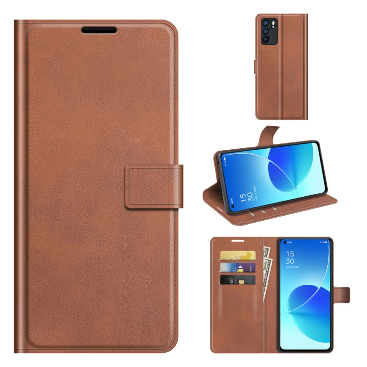 Custodia in pelle flip orizzontale con fibbia modello retrò in vitello con supporto, slot per carte e portafoglio, For OPPO Reno6 5G, For OPPO Reno6 Pro 5G, For OPPO Realme C11 2021, For TCL 20S / 20 5G /20L / 20L+, For Samsung Galaxy A03s 164mm       ...