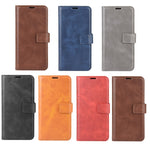 Custodia in pelle flip orizzontale con fibbia modello retrò in vitello con supporto, slot per carte e portafoglio, For OPPO Reno6 5G, For OPPO Reno6 Pro 5G, For OPPO Realme C11 2021, For TCL 20S / 20 5G /20L / 20L+, For Samsung Galaxy A03s 164mm       ...