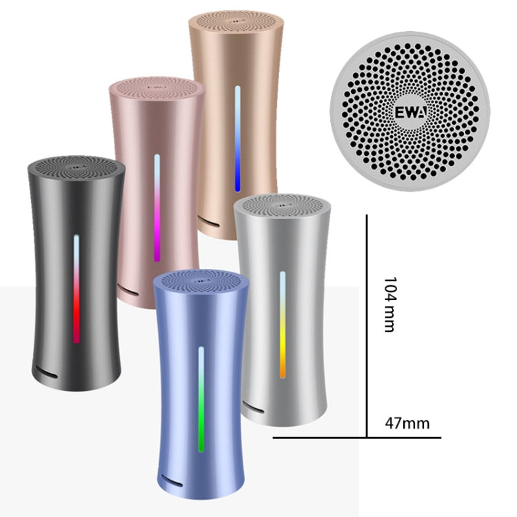 EWA A115 Altoparlante Bluetooth portatile in metallo 105H Power Hifi Stereo Subwoofer esterno