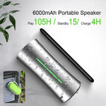 EWA A115 Altoparlante Bluetooth portatile in metallo 105H Power Hifi Stereo Subwoofer esterno