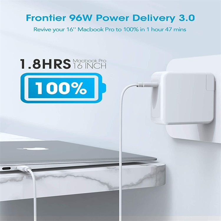 Caricabatterie USB-C 96W con cavo 1,8 m per MacBook Pro 16"