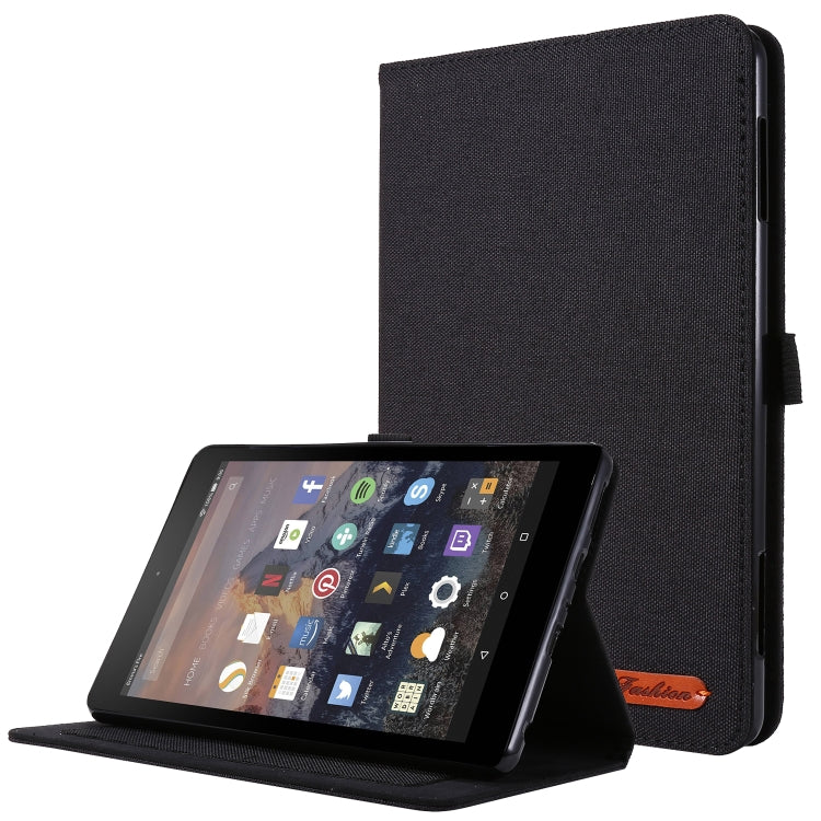 Flip orizzontale TPU + custodia protettiva in pelle PU tessuto con clip per biglietti da visita, For  Amazon Kindle Fire HD 10 2021