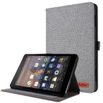 Flip orizzontale TPU + custodia protettiva in pelle PU tessuto con clip per biglietti da visita, For  Amazon Kindle Fire HD 10 2021
