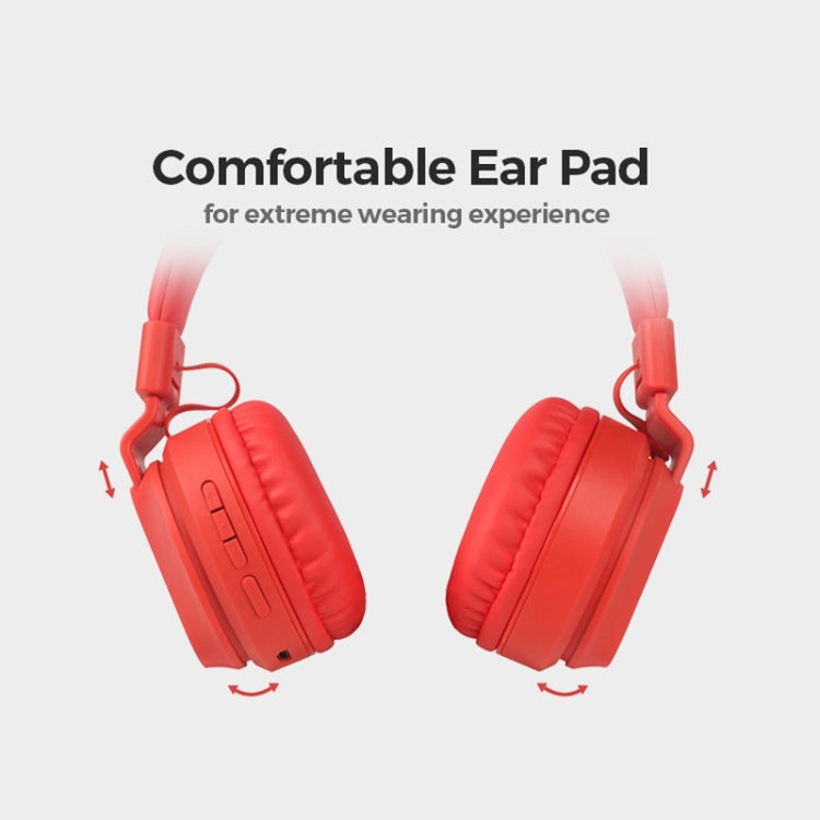 BOBo Kids Gift Bluetooth 5.0 Auricolare wireless stereo con cancellazione del rumore dei bassi con microfono, supporto TF Card / FM / AUX-in