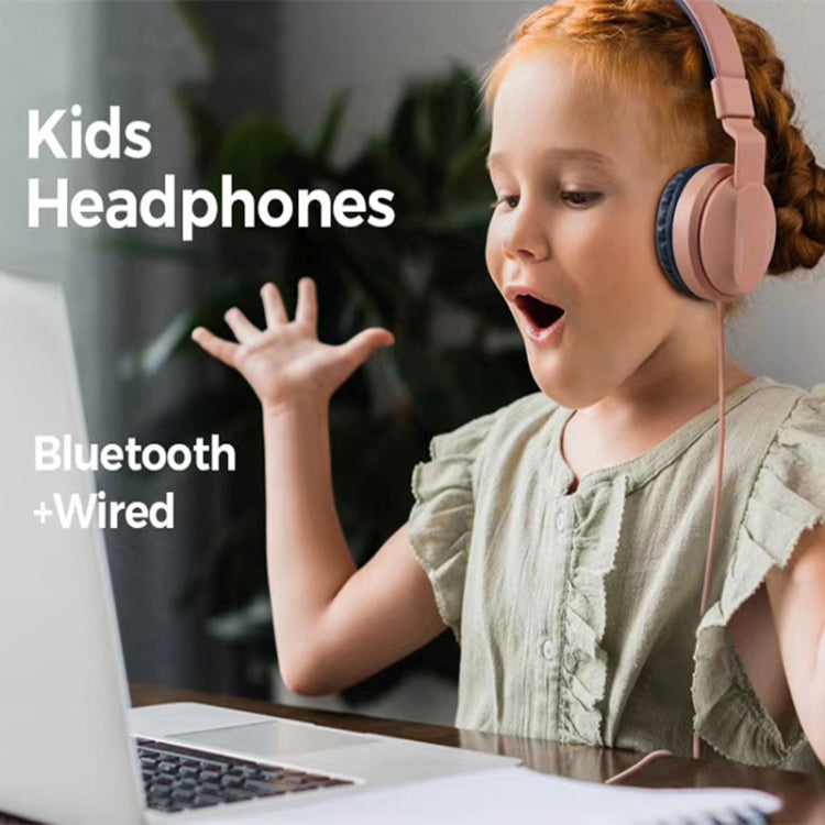 BOBo Kids Gift Bluetooth 5.0 Auricolare wireless stereo con cancellazione del rumore dei bassi con microfono, supporto TF Card / FM / AUX-in