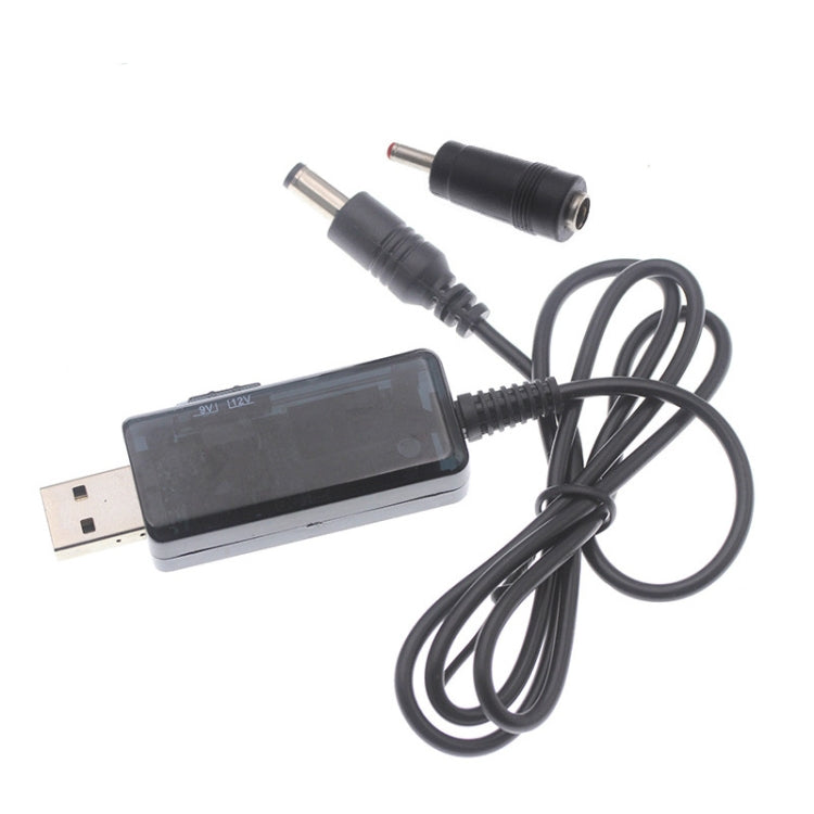KWS-912V Convertitore boost USB Cavo convertitore CC da 5 V a 9 V 12 V + set di spine da 3,5x1,35 mm, 5V to 9V / 12V