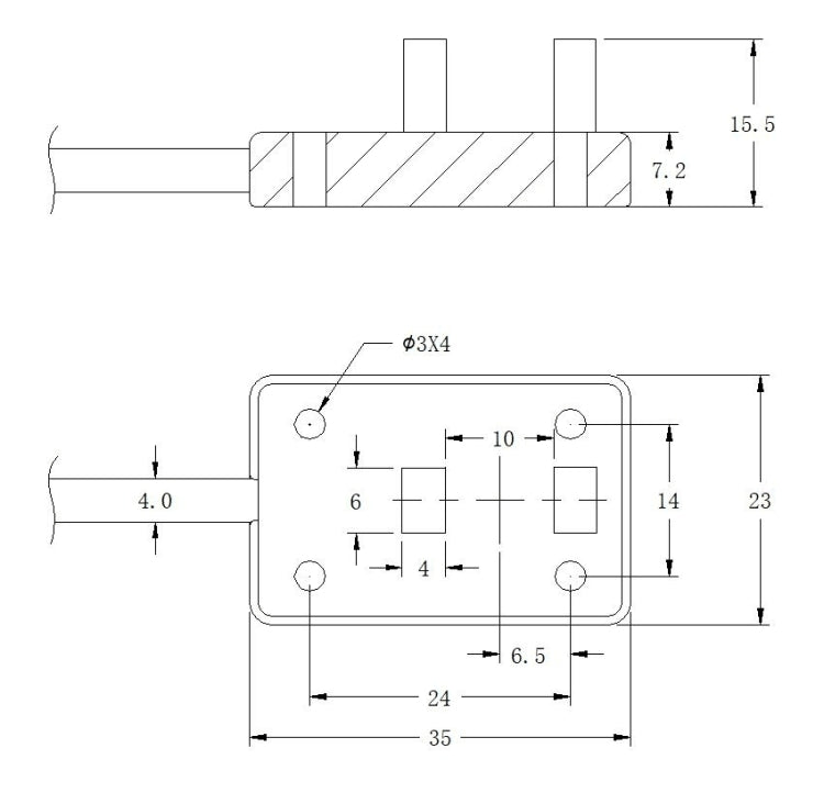 Interruttore fotoelettrico USB IRSW20B passante