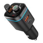 C72 Lettore MP3 per auto Ricevitore Trasmettitore FM PD18W Caricatore per auto USB-C Lettore musicale per telefono, C72