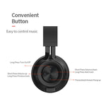 Fingertime P1 Wireless Bluetooth 5.0 Cuffie stereo in morbida pelle Cuffie pieghevoli Microfono incorporato per PC / Telefoni cellulari