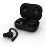 T20 TWS Bluetooth Hooks Cuffie sportive wireless con scatola di ricarica Auricolari impermeabili IPX6 con cancellazione del rumore