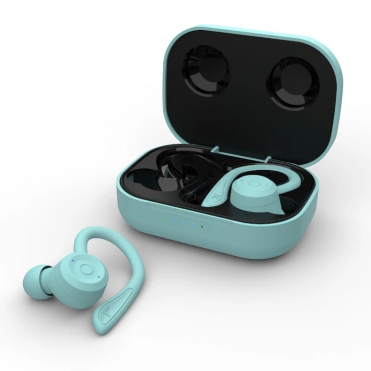 T20 TWS Bluetooth Hooks Cuffie sportive wireless con scatola di ricarica Auricolari impermeabili IPX6 con cancellazione del rumore