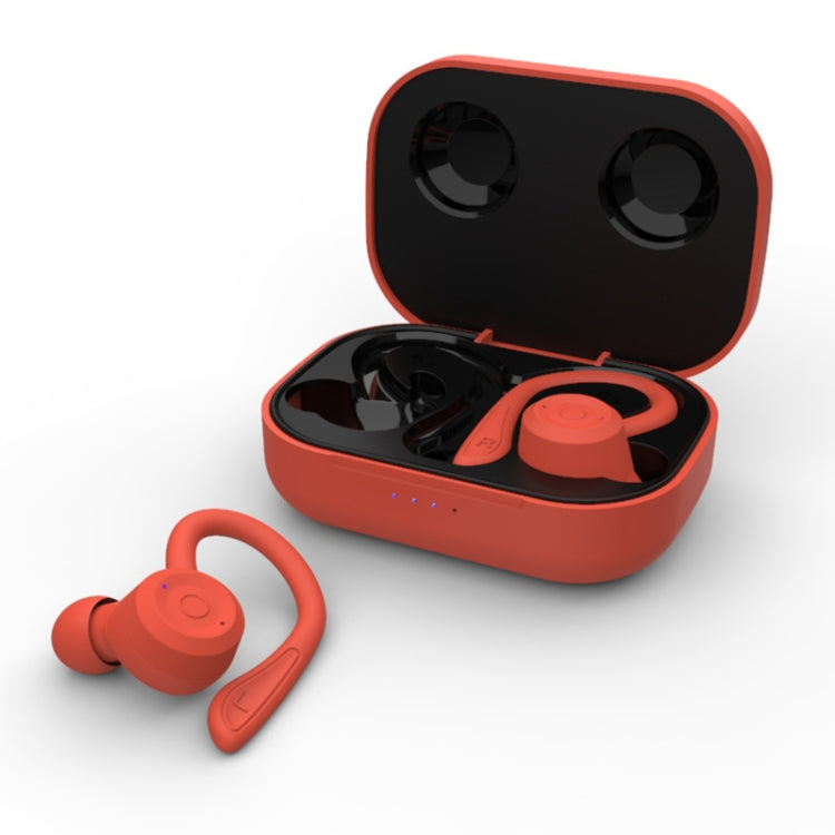 T20 TWS Bluetooth Hooks Cuffie sportive wireless con scatola di ricarica Auricolari impermeabili IPX6 con cancellazione del rumore
