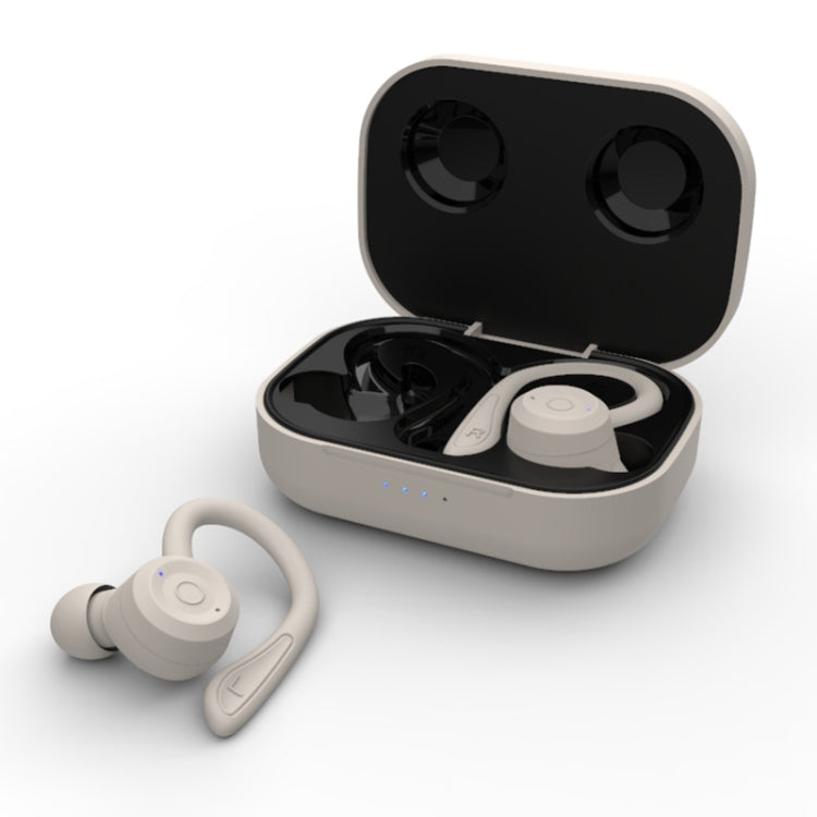 T20 TWS Bluetooth Hooks Cuffie sportive wireless con scatola di ricarica Auricolari impermeabili IPX6 con cancellazione del rumore