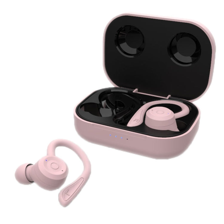 T20 TWS Bluetooth Hooks Cuffie sportive wireless con scatola di ricarica Auricolari impermeabili IPX6 con cancellazione del rumore