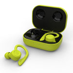 T20 TWS Bluetooth Hooks Cuffie sportive wireless con scatola di ricarica Auricolari impermeabili IPX6 con cancellazione del rumore