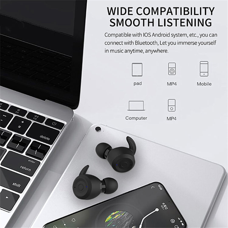 T20 TWS Bluetooth Hooks Cuffie sportive wireless con scatola di ricarica Auricolari impermeabili IPX6 con cancellazione del rumore