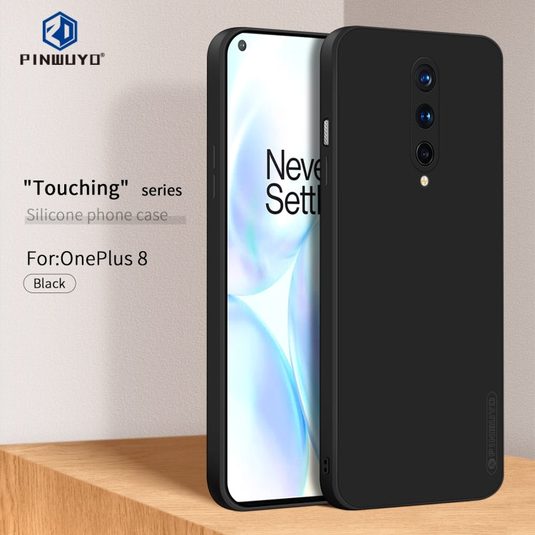 Custodia antiurto in TPU in silicone liquido serie Touching PINWUYO, For OnePlus 8, For OnePlus 8 Pro, For OnePlus 8T