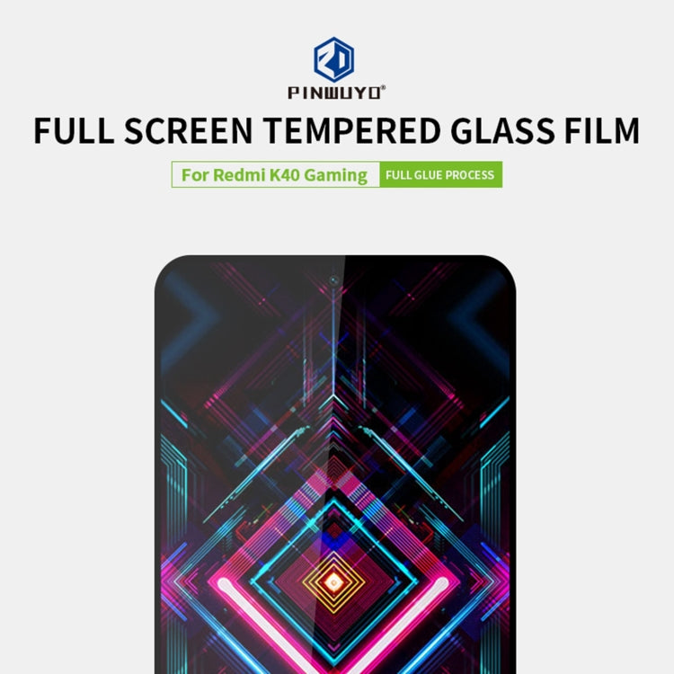 Pellicola in vetro temperato a schermo intero PINWUYO 9H 2.5D, For Xiaomi Redmi K40 Gaming, For OnePlus Nord CE 5G, For Samsung Galaxy A22 5G