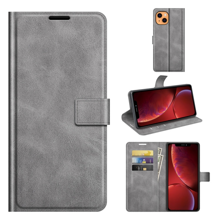 Custodia in pelle flip orizzontale con fibbia modello retrò in vitello con supporto, slot per carte e portafoglio, For iPhone 13, For iPhone 13 Pro Max, For iPhone 13 Pro, For iPhone 13 mini