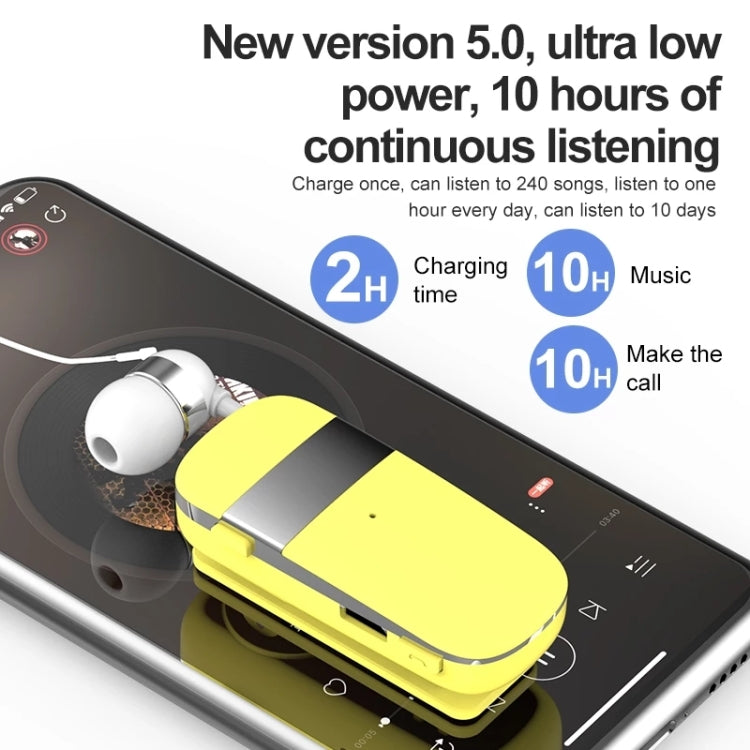 K53 Auricolare Bluetooth stereo senza fili Le chiamate ricordano le vibrazioni Usura-Clip Driver Auriculares Auricolare per telefono