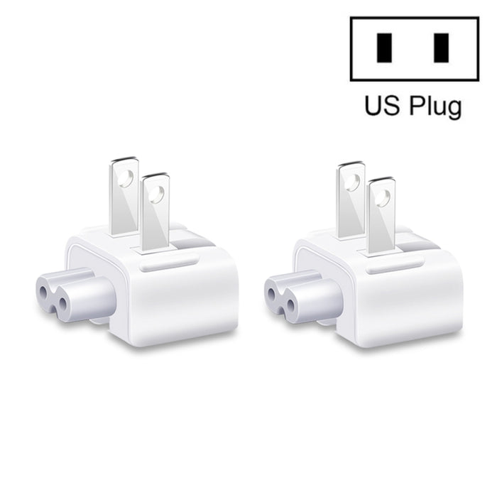Adattatore di alimentazione XJ01 da 2 pezzi per caricabatterie iPad 10W 12W e caricabatterie serie MacBook, presa americana, US Plug