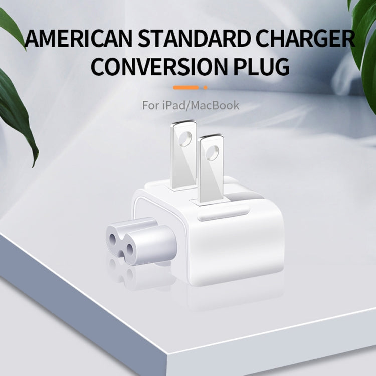 Adattatore di alimentazione XJ01 da 2 pezzi per caricabatterie iPad 10W 12W e caricabatterie serie MacBook, presa americana, US Plug