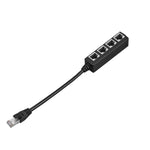 Splitter Ethernet adattatore cavo Ethernet LAN da 1 maschio a 4 femmine