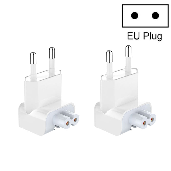 Adattatore di alimentazione XJ01 da 2 pezzi per caricabatterie iPad 10W 12W e caricabatterie serie MacBook, spina europea, EU Plug