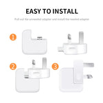 Adattatore di alimentazione UK per iPad e MacBook