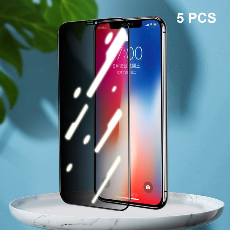 5 PCS ENKAY Hat-Prince Full Coverage 28 Gradi Protezione per lo schermo per la privacy Pellicola in vetro temperato anti-spia, For iPhone 12 / 12 Pro, For iPhone 12 mini, For iPhone 12 Pro Max, For iPhone 11 Pro / XS / X, For iPhone 11 / XR            ...