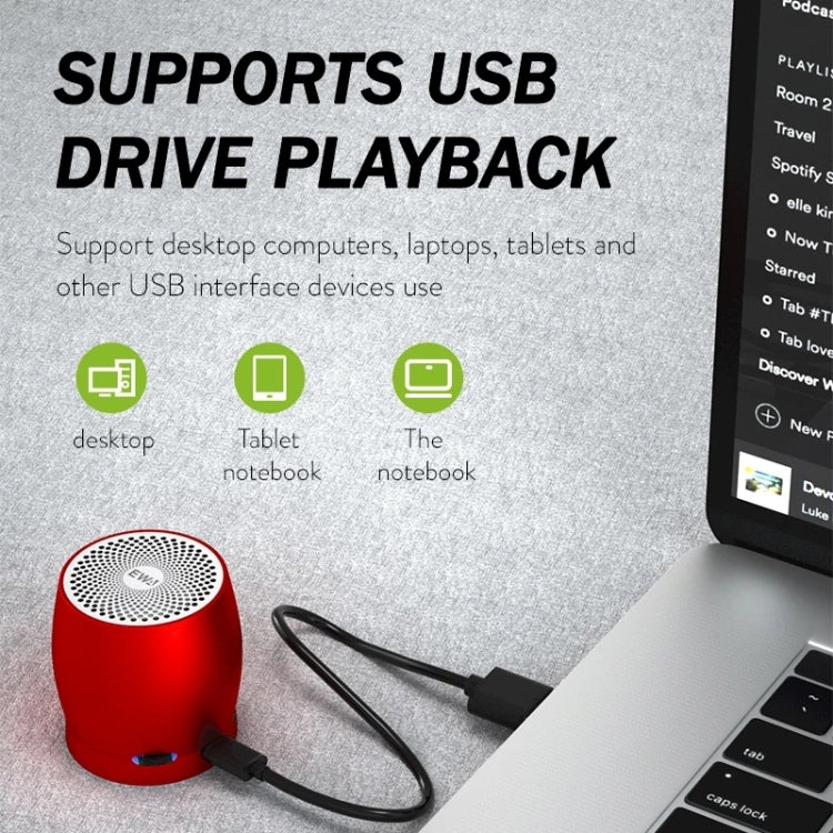 EWA A1 Altoparlante wireless Bluetooth TWS portatile IPX5 Supporto impermeabile TF Card