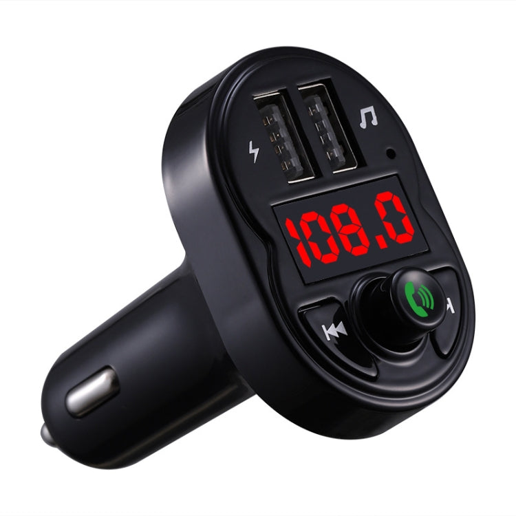 X1 Kit vivavoce per auto Trasmettitore FM Ricevitore audio wireless Lettore MP3 Caricatore rapido doppio USB, X1