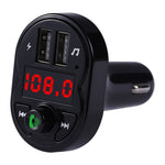 X1 Kit vivavoce per auto Trasmettitore FM Ricevitore audio wireless Lettore MP3 Caricatore rapido doppio USB, X1