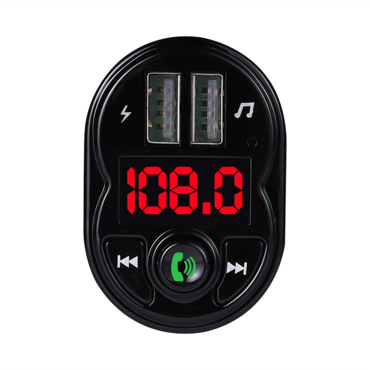 X1 Kit vivavoce per auto Trasmettitore FM Ricevitore audio wireless Lettore MP3 Caricatore rapido doppio USB, X1