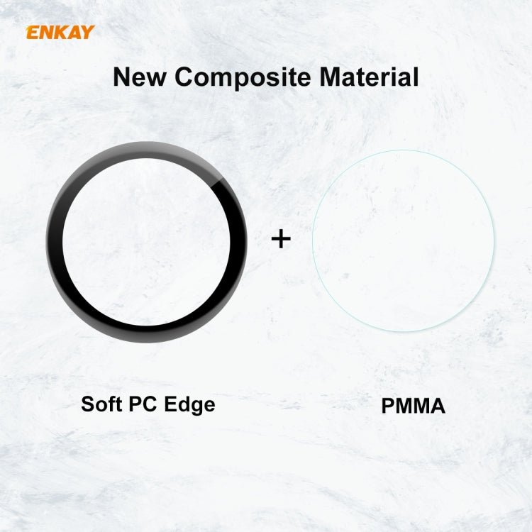 Per Huawei WATCH 3 46mm ENKAY Hat-Prince 3D Full Coverage Soft PC Edge + Pellicola proteggi schermo PMMA HD, For Huawei WATCH 3 46mm (1 PC), For Huawei WATCH 3 46mm (2 PCS), For Huawei WATCH 3 46mm (5 PCS), For Huawei WATCH 3 46mm (10 PCS)