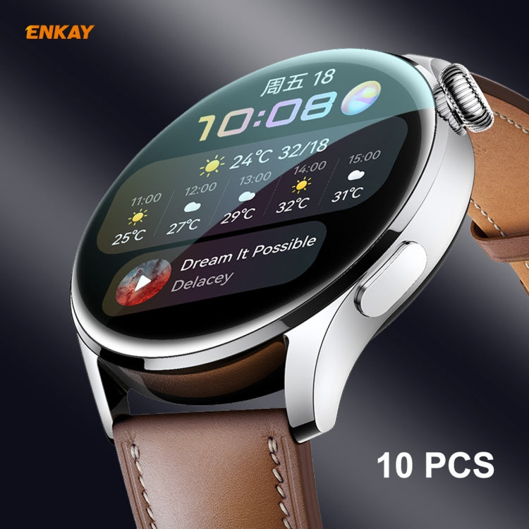 Per Huawei WATCH 3 46mm ENKAY Hat-Prince 3D Full Coverage Soft PC Edge + Pellicola proteggi schermo PMMA HD, For Huawei WATCH 3 46mm (1 PC), For Huawei WATCH 3 46mm (2 PCS), For Huawei WATCH 3 46mm (5 PCS), For Huawei WATCH 3 46mm (10 PCS)