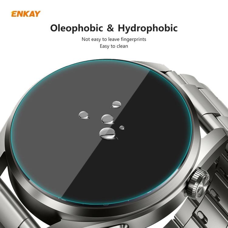 Per Huawei WATCH 3 Pro 48mm ENKAY Hat-Prince 0.2mm 9H 2.15D Pellicola protettiva per schermo in vetro temperato con bordo curvo, For Huawei WATCH 3 Pro 48mm (1 PC), For Huawei WATCH 3 Pro 48mm (2 PCS), For Huawei WATCH 3 Pro 48mm (5 PCS)               ...
