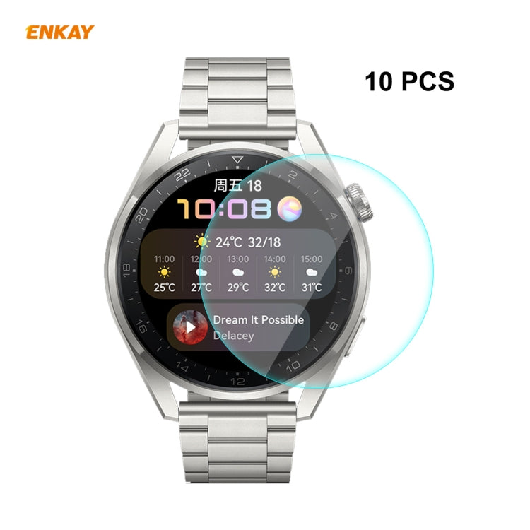 Per Huawei WATCH 3 Pro 48mm ENKAY Hat-Prince 0.2mm 9H 2.15D Pellicola protettiva per schermo in vetro temperato con bordo curvo, For Huawei WATCH 3 Pro 48mm (1 PC), For Huawei WATCH 3 Pro 48mm (2 PCS), For Huawei WATCH 3 Pro 48mm (5 PCS)               ...