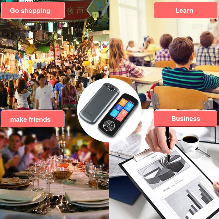 Traduttore intelligente touch screen 3 pollici 107 lingue