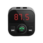 Kit vivavoce per auto X5 Trasmettitore FM Ricevitore audio wireless Lettore MP3 automatico Caricatore rapido doppio USB, X5