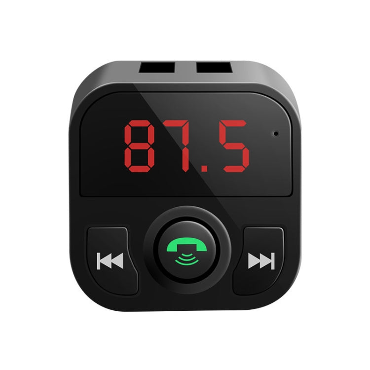 Kit vivavoce per auto X5 Trasmettitore FM Ricevitore audio wireless Lettore MP3 automatico Caricatore rapido doppio USB, X5
